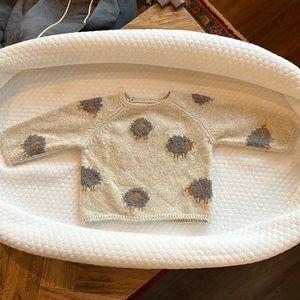 Zara 6-9 month knit sheep sweater